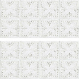 Stickers mosaïque blanc carré 