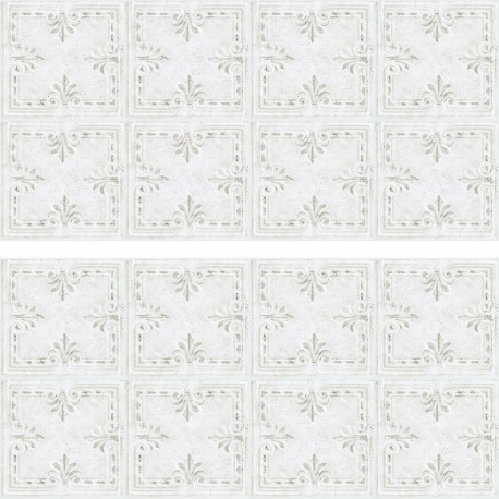 Stickers mosaïque blanc carré 