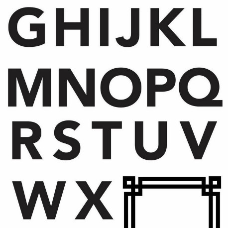 Stickers muraux Lettres de l'Alphabet sans empattement