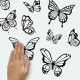 Stickers papillons à colorier