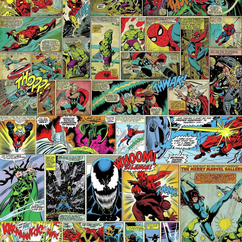 Décoration Comics Marvel pour une chambre d'enfant