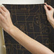 Rouleau de papier peint auto-adhésif - Star Wars Formes Géométriques R2D2 - Noir - 45,7 cm x 575 cm