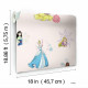 Rouleau de papier peint auto-adhésif - Disney Princesses - Rose - 45,7 cm x 575 cm