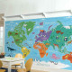 CARTE DU MONDE MURALE PEEL & STICK WALLPAPER