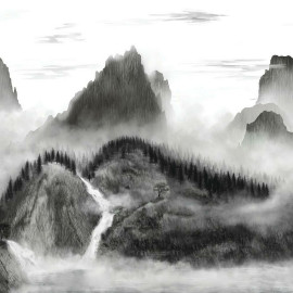 Papier Peint Mural Montagnes Majestueuses 