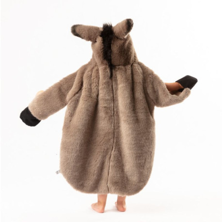 Poncho plaid kids - Licorne - Convient aux enfants de 3 à 10 ans