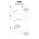Cube Conteneur Pliable motif grenouille verte Textile 31x31x31cm de MATTEL-Fisher-Price