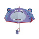 Parapluie en polyester de MATTEL-Fisher-Price hippopotame violet en 3D