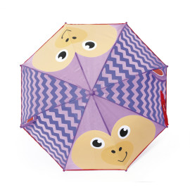 Parapluie en polyester de MATTEL-Fisher-Price singe violet en 3D