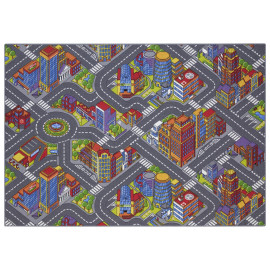 Tapis circuit voiture - Big city - 95 x 133 cm