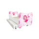 Lit pour enfant modèle fée rose avec tiroir de rangement et Matelas - couchage 70 x140 cm