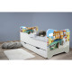 Lit et Matelas Et Tiroir - Happy Kitty Super Voiture 4x4 - 140 x 70 cm 