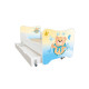 Lit pour enfant modèle petit Teddy avec tiroir de rangement et Matelas - couchage 70 x140 cm