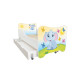 Lit pour enfant modèle petit éléphant avec tiroir de rangement et Matelas - couchage 70 x140 cm