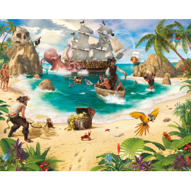 Papier peint mural Pirates Walltastic 244X203 CM 
