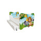 Lit pour enfant modèle jungle avec tiroir de rangement et Matelas - couchage 70 x140 cm