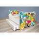 Lit pour enfant modèle princesses avec tiroir de rangement et Matelas - couchage 70 x140 cm