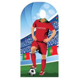 Figurine en carton passe tête Portugal (Coupe du monde de football) 190 cm