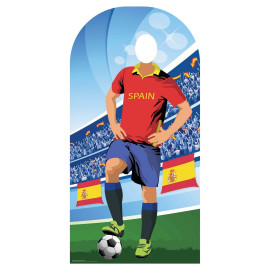 Figurine en carton passe tête Espagne (Coupe du monde de football) 190 cm