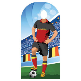Figurine en carton passe tête Belgique (Coupe du monde de football) 190 cm