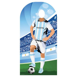 Figurine en carton passe tête Argentine (Coupe du monde de football) 190 cm