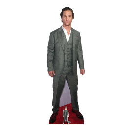 Figurine en carton taille réelle Matthew McConaughey en costume gris 182cm