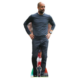 Figurine en carton taille réelle Pep Guardiola célèbre entraineur et ex-joueur de football espagnol 180cm