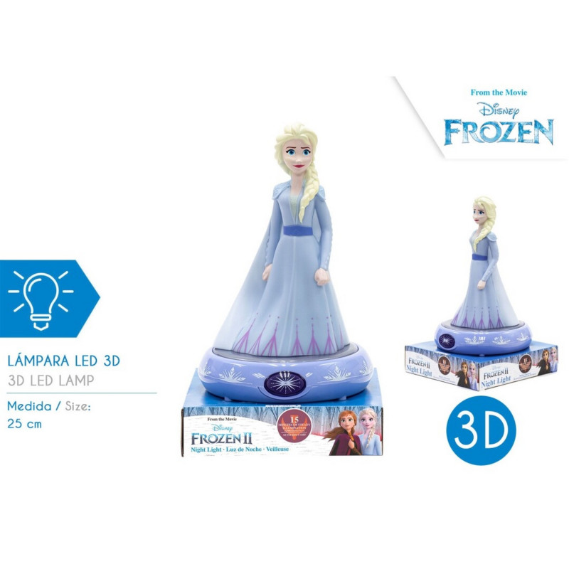 Veilleuse 3D - Disney La Reine des Neiges - Elsa - Bleue - 23 cm  Veilleuse  3D sur Veilleuses et luminaires pour enfant sur Déco de Héros