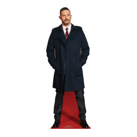 Mini Figurine en carton Tom Hardy long manteau noir hauteur 89cm