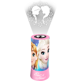 Veilleuse projecteur Disney La Reine des Neiges - Anna et Elsa - Rose - 19 cm