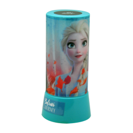 Veilleuse projecteur Disney La Reine des Neiges - Anna et Elsa - Bleue - 19 cm