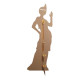 Figurine en carton Double Silhouette de Jeune Fille "Flapper Girl" - Haut 175 cm