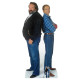 Figurine en carton Bud Spencer et Terence Hill, acteurs - Haut 196 cm