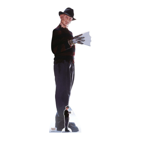 Figurine en carton Freddy Kreuger - Le gant de Freddy - Haut 183 cm
