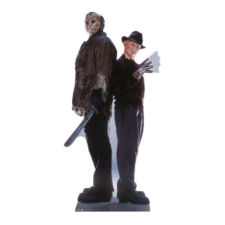 Figurine en carton Freddy Kreuger et Jason Voorhees film d'horreur - Haut 195 cm