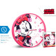 Horloge murale - Disney Minnie - rose - 25 cm
