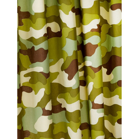 Rideaux doublés Camouflage Armée - 168 cm x 137 cm