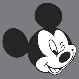 Tableau Disney - tête de Mickey clin d'oeil - 35 cm x 35 cm