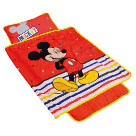 Tapis de sieste rouge Mickey de Disney facile à transporter