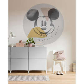 Photo murale ronde auto-adhésive Mickey abstrait Disney diam. 125 cm