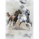 Poster XXL cheval qui court l200 x h280 cm
