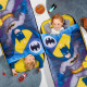 Lit gonflable d'appoint pour enfants avec sac de couchage intégré Batman 150 x 62 x 20 cm