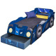 Batman DCcomics - la Batmobile Lit + matelas + 1 tiroirs de rangement couchage 73x158 cm