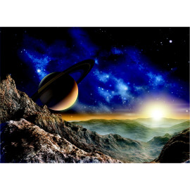 Poster Thème Saturn - 155 x 110 cm