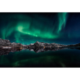 Poster Thème Northern Lights - 360 x 270 cm