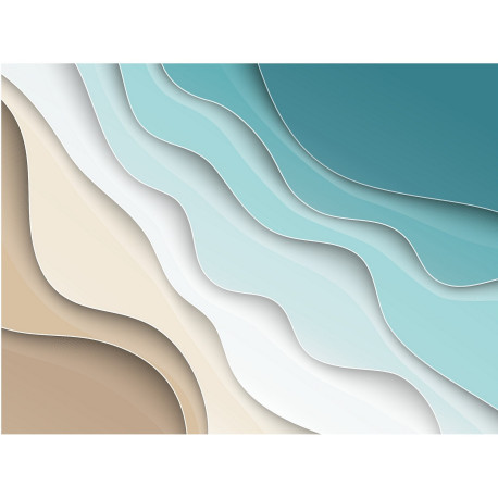 Poster Thème Waves - 360 x 270 cm