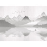Poster Thème Montagne Brumeuse -Misty Mountain - 360 x 270 cm