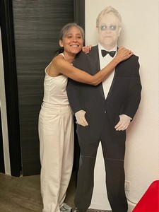 Mireille et son héros Elton John